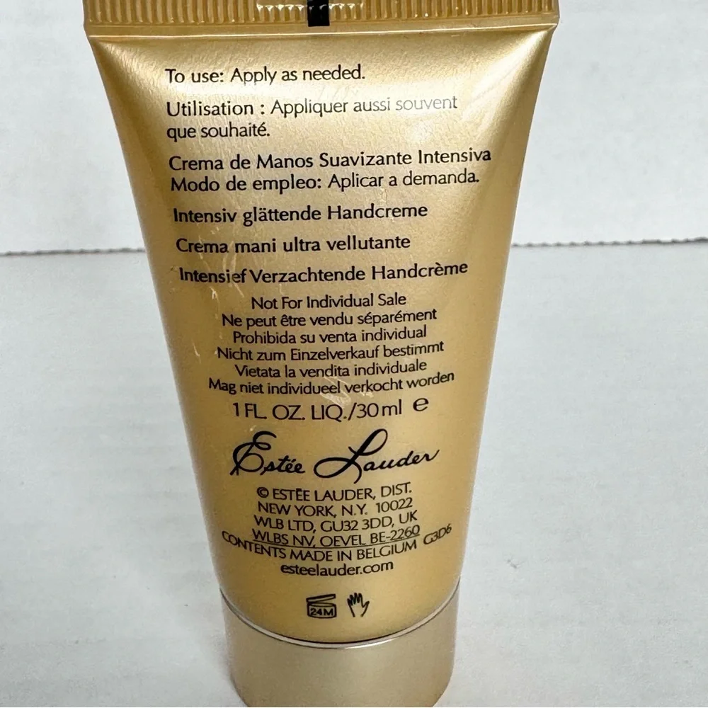 Estée Lauder Re-Nutriv Intensive Smoothing Hand Creme 1oz Travel Size 80% Full - Picture 4 of 7